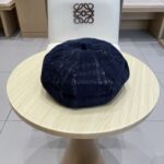 Burberry (Burberry's new high-quality checkered beret, painter's hat, British octagonal hat, men's and women's autumn and winter casual versatile beret hat) - Image 2