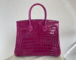 birkin30cm 银扣（silver） 鳄鱼🐊尼罗niloticus J5天方夜谭紫rose Sheherazade 顶级纯手工 - Image 2