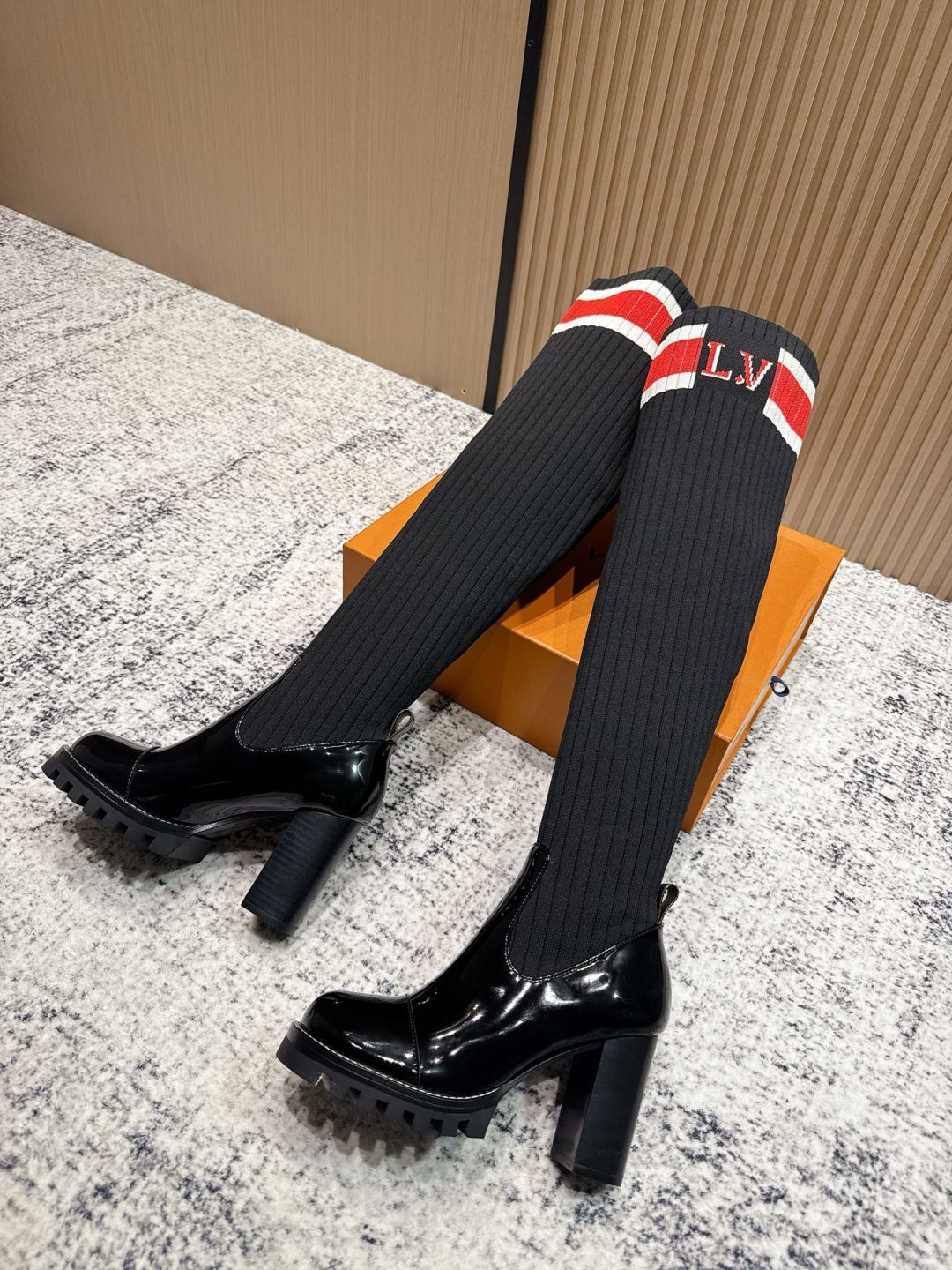Louis Vuitton trainer boots