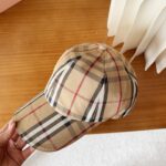 Burberry 🌸 Official website synchronized online 🎊  Korean version of new British style custom 1:1 original single quality unisex baseball cap with American craftsmanship, cotton and linen geological fabric, high version quality 🔥🔥🔥 - Image 6