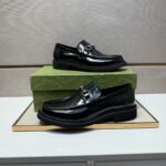 Gucci leather shoes, loafers - Image 5