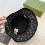 Original order qualityGUCCI Guqi Fisherman's Hat 👒 The new Gucci fisherman hat on the official website is on the rise, with exquisite craftsmanship and high-end atmosphere! Low profile luxury, easy to carry! Run volume! - Image 3