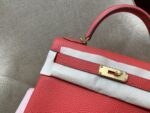 Kelly28cm 金扣 （Gold）法国🇫🇷togo Q5国旗红 rouge casaque 顶级纯手工 现货 - Image 3