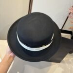 💰Gucci new wool top hat, flat top hat, made of 100% wool fabric 🦙%， Head circumference 57cm - Image 5