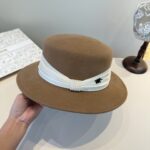 💰

Dior迪奥新款羊毛礼帽，平顶礼帽，百分百羊毛面料🦙%，头围57cm - Image 3