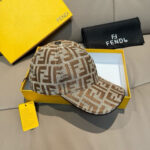 New shipment!Comes with box bag, Fendi's new original baseball cap, double F-jacquard, a perennial hot selling item at the counter, with excellent reputation. Customized 1:1 mold, original jacquard sail fabric+top layer cowhide, lightweight and breathable! Excellent quality, basic head circumference of 56, adjustable patch. - Image 3