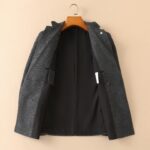 LP Nuoyoupianya's new men's wool suit jacket for autumn and winter 2025 is made of top-notch ready to wear clothing with high standards. It is custom-made in Italy with wool fabric, which has a delicate and soft touch. The upper body is firm and stylish, with a natural and comfortable texture. The continuity of the fabric is excellent, and the upper body effect is superb, making it suitable for any body shape. The overall brand is decorated with Thousand Bird Grid craftsmanship, exuding a strong sense of luxury. The design of two buttons, atmospheric and perfect ready to wear cut, stands out in terms of styling effect, and is a must-have for urban early autumn casual matching. Size: M-4XL slim fit 178 135 L slim fit maximum weight 190 pounds - Image 4