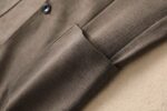 Gucc G's new men's wool suit jacket for autumn and winter 2025 is made to high standards with top-notch ready to wear clothing. It is custom-made in Italy with wool fabric, which has a delicate and soft touch. The upper body is firm and stylish, with a natural and comfortable texture. The fabric continuity is excellent, and the upper body effect is superb, suitable for any body shape. The overall brand is decorated with Thousand Bird Grid craftsmanship, exuding a strong sense of luxury. The design of two buttons, atmospheric and perfect ready to wear cut, stands out in terms of styling effect, and is a must-have for urban early autumn casual matching. Size: M-4XL slim fit 178 135 L slim fit maximum weight 190 pounds - Image 5