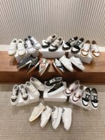 集合上脚效果图
Fendi芬迪板鞋首款大头运动鞋~~fendi match篮球运动鞋，最新元素注入加FF复古的设计，超经典百搭系列……
鞋面采用牛皮和牛猄拼接组合，侧面凸起的双F logo，内里采用毛巾布里，TPU发泡组合双色大底不一般的舒适！情侣款35-44(男码加10) - Image 7