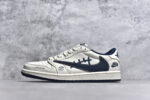 ▪🐼权威实拍💯#SJ37860
新货🚀#Travis Scott x Fragment Design x Air Jordan 1 Low OG SP AJ1 耐克联名 灰深蓝鬼脸 低帮文化休闲板鞋 LD2025-009
#多方联名合作融合了Travis Scott 独特的音乐风格，藤原浩个性的设计风格以及Jordan品牌的经典元素 使其成为一双具有独特身份和价值的鞋子 清新而立体的外观加上联名标识更突出了其独特身份 这种配色方案显示出活力和时尚感 在视觉上引人注目  鞋身的质感和细腻的细节处理使其显得高端而格调十足  这款“倒钩”联名是设计与创意完美结合  融合多方的个性风格是一款备受瞩目的潮流鞋款
尺码：36 36.5 37.5 38 38.5 39 40 40.5 41 42 42.5 43 44 44.5 45 9.E5