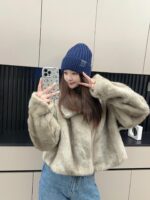 罗意威loewe官网经典款针织帽！小红书热卖爆款！穿搭神气！男女同款，加厚更保暖，时尚流行🌸质感一流，秋冬保暖最佳名品，赶紧订购哦，跑量款