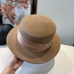 💰

Dior迪奥新款羊毛礼帽，平顶礼帽，百分百羊毛面料🦙%，头围57cm - Image 6