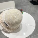 dior迪奥2025新款大头围渔夫帽子女秋冬季保暖针织帽防寒护耳毛绒显脸小潮 - Image 7
