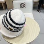 💰rada普拉达2025新款条纹针织渔夫帽女秋冬季日系复古百搭显脸小毛线帽大头围水桶帽子 - Image 8