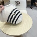 💰rada普拉达2025新款条纹针织渔夫帽女秋冬季日系复古百搭显脸小毛线帽大头围水桶帽子 - Image 9