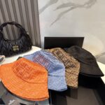 FENDI floral letter fisherman hat, FD's floral fisherman hat is really stylish, super popular fisherman hat, see the popular collection of fashionable and versatile all year round 🉑 Wearing a huge outfit is easy to match 🥰 - Image 9