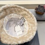 Gucci fisherman hat women's autumn and winter Korean version big head circumference plush warm ear protection hat looks small, windproof bucket basin hat - Image 10