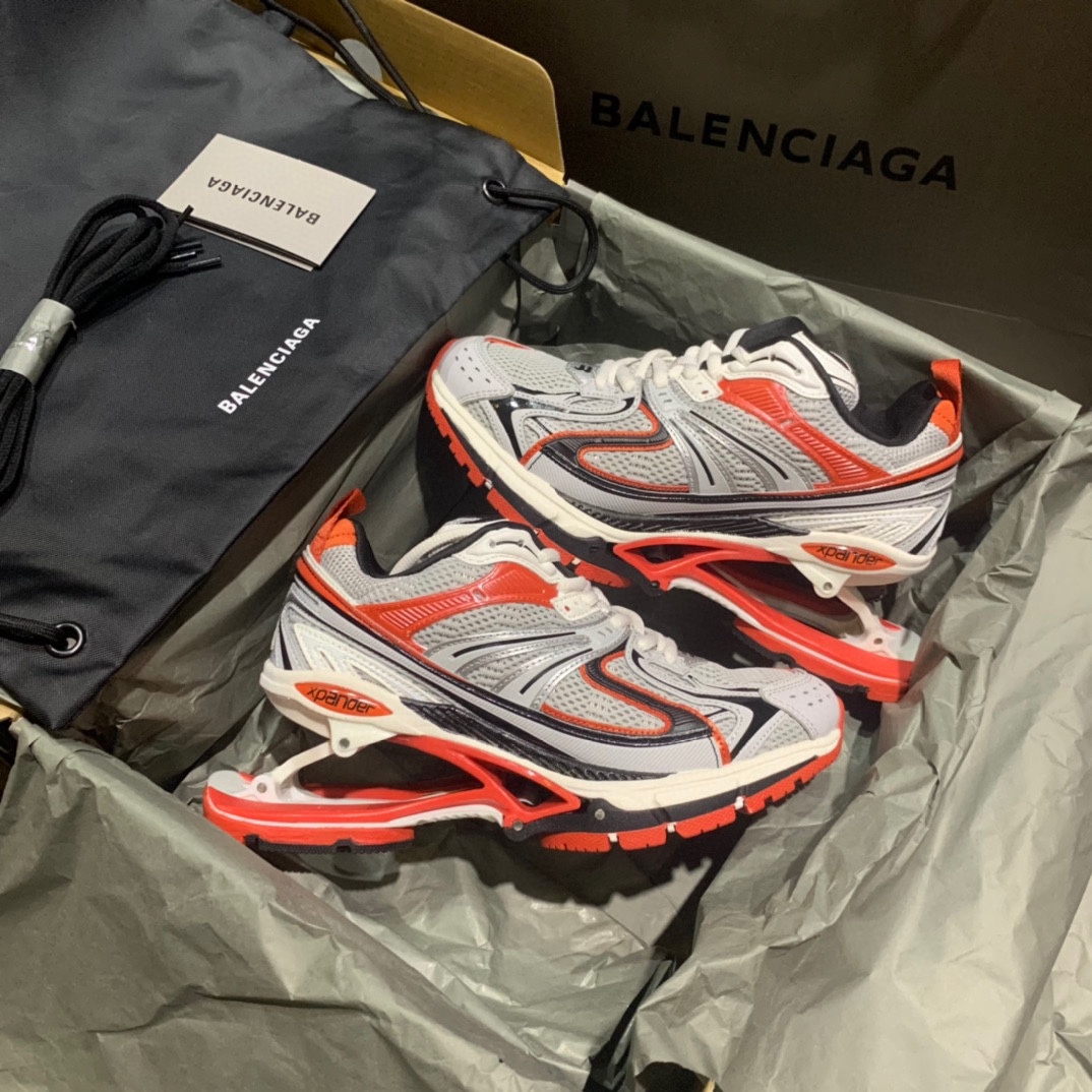 🆕配色🔥🔥🔥顶级版本💯Balenciaga X-PANDER Sneaker 2021SS 全新系列弹簧鞋 灰橘❤️男女👫尺码：35-45码