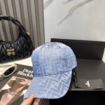 FENDI Oldflower Alphabet Baseball Hat 🧢 FD's old flower fisherman hat is really stylish. It's a super popular fisherman hat that looks fashionable and versatile all year round 🉑 Wearing a huge outfit is easy to match 🥰 - Image 2
