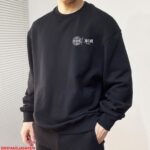 I374 DR 🔥 Dior DR 2025ss new heavyweight round neck hoodie is shipped!! Customized pure cotton fabric paired with current popular heavy industry craftsmanship, fine wiring, comfortable and super handsome upper body, unisex, size M-3XL - Image 4