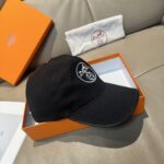 配盒子布袋，HERMÈS (爱马仕)原单棒球帽，经典H， 正品开模订制，原版透气帆布面料+头层牛皮，原厂精钢调节扣，做工细致，时尚帅气质量超赞！ - Image 3