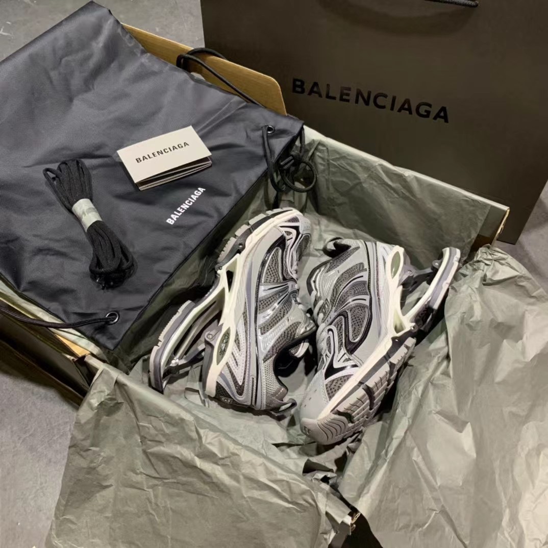 🆕配色🔥🔥🔥顶级版本💯Balenciaga X-PANDER Sneaker 2021SS 全新系列弹簧鞋 灰色❤️男女👫尺码：35-45码