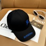 Burberry ☄️ Official website synchronized online 🎊  Korean version new British style customized 1:1 original single quality unisex baseball cap jacquard Meibang craft geological fabric high version quality 🔥🔥🔥 - Image 5