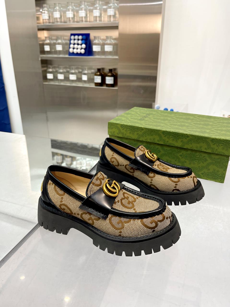 Gucci leather shoes, loafers