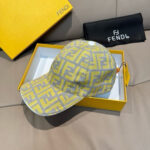 New shipment!Comes with box bag, Fendi's new original baseball cap, double F-jacquard, a perennial hot selling item at the counter, with excellent reputation. Customized 1:1 mold, original jacquard sail fabric+top layer cowhide, lightweight and breathable! Excellent quality, basic head circumference of 56, adjustable patch. - Image 2